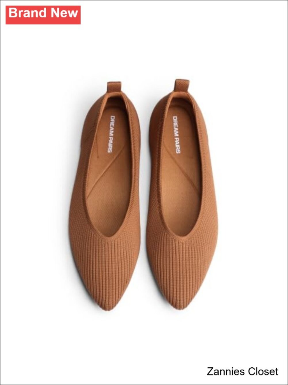 ✨ DREAM PAIRS Knit Ballet Flats Cushioned Comfort Slip-On Women's Shoes